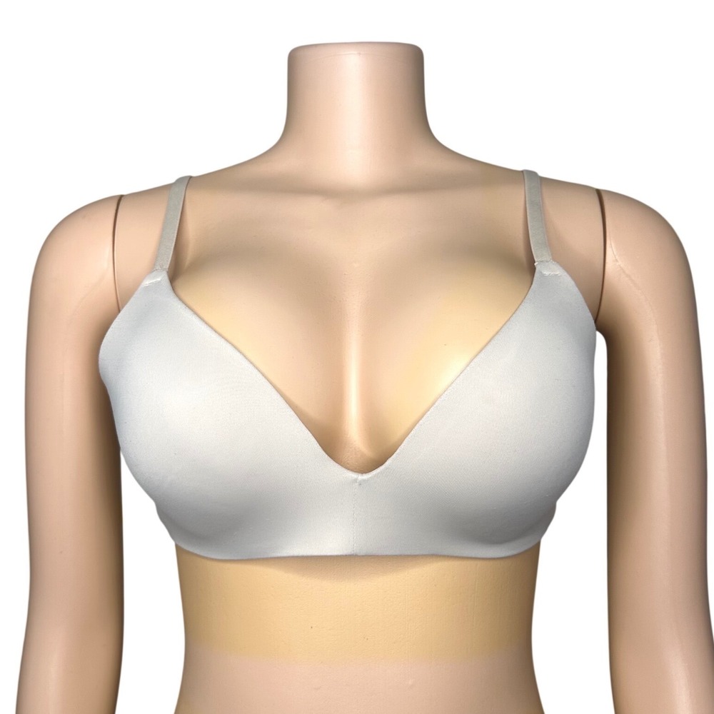 Victoria's Secret PINK Wear Everywhere Wireless Lightly Lined Bra Size 36B Beige